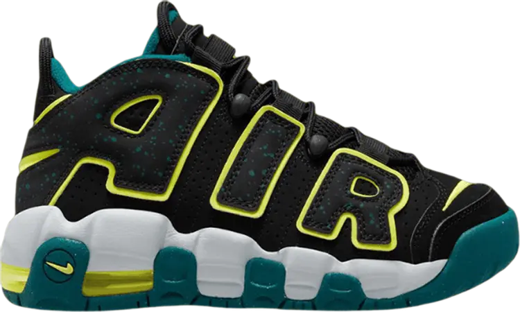 

Кроссовки Air More Uptempo PS 'Black Geode Teal', черный