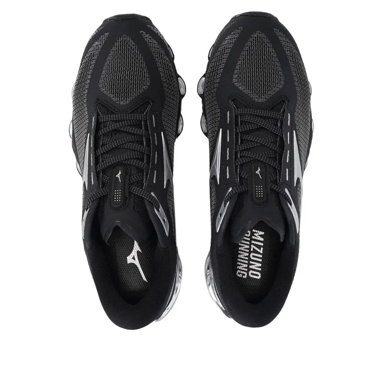 Кроссовки Mizuno Wave Prophecy 15 'Black Metallic Silver' J1GC265035, черный — фото 4