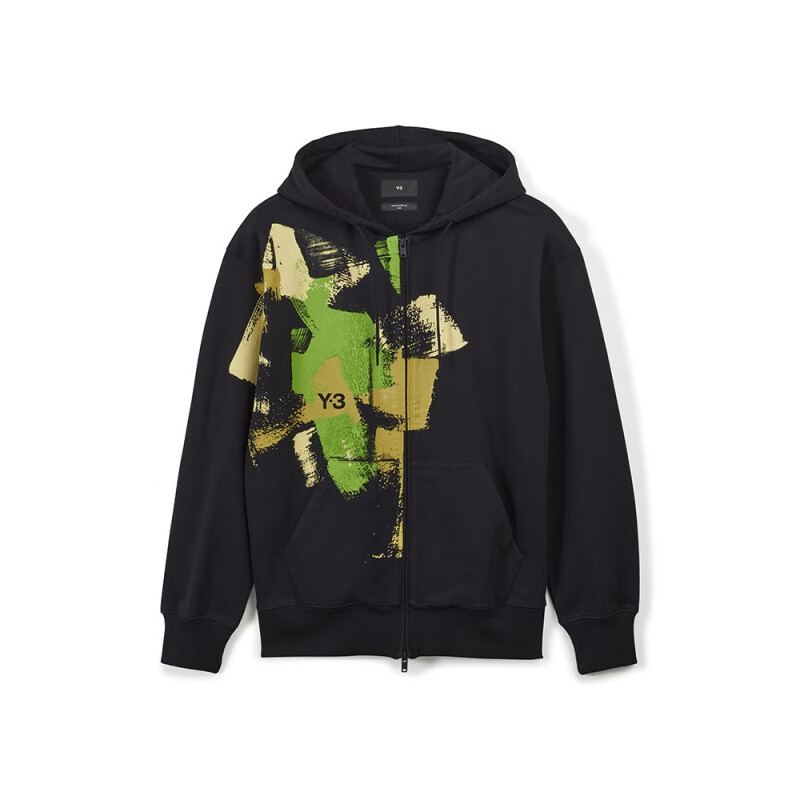 

Куртка Logo-print Zip-up Cotton Hoodie Y-3, черный