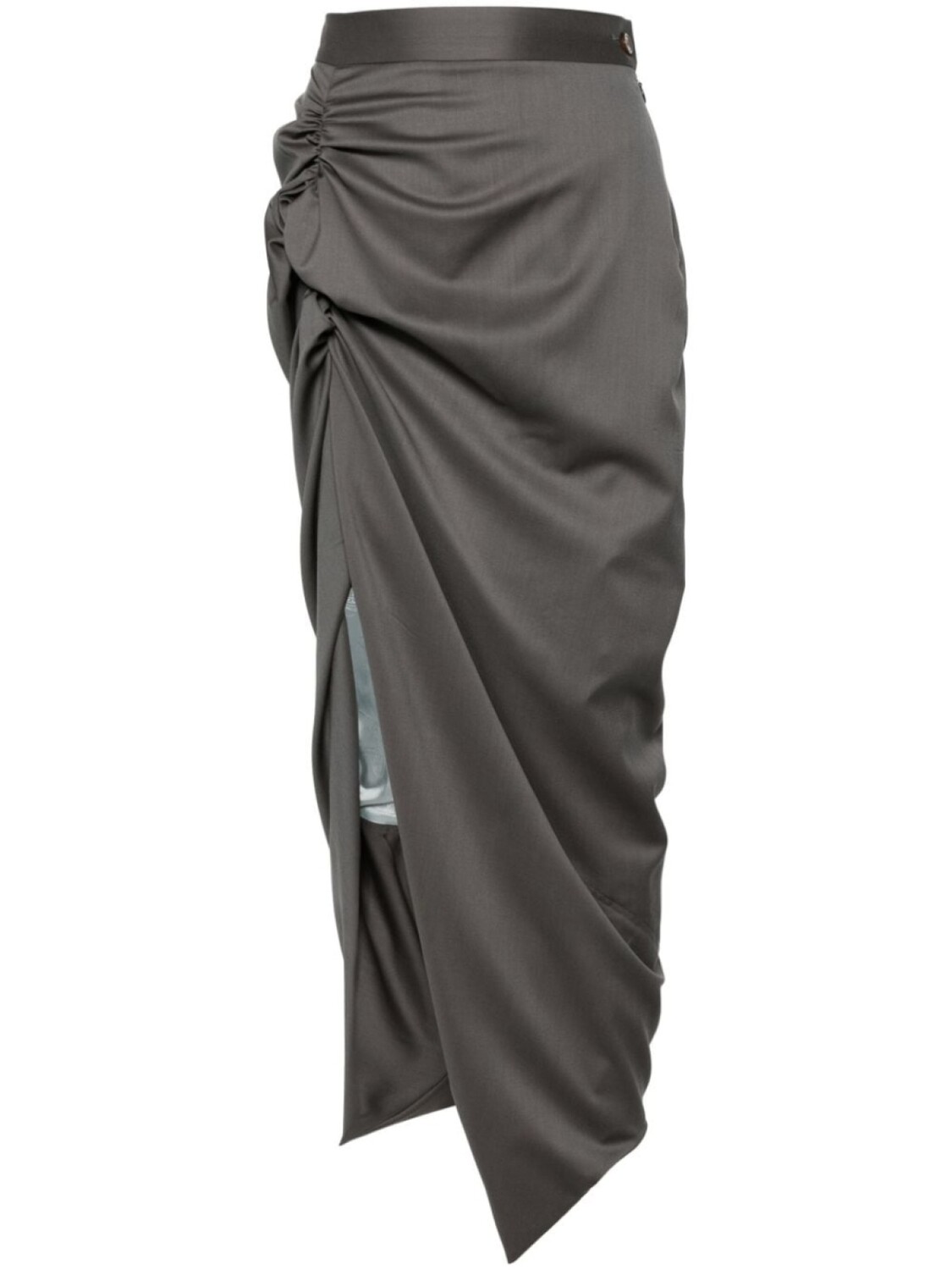 

Vivienne Westwood юбка макси Panther со сборками, серый