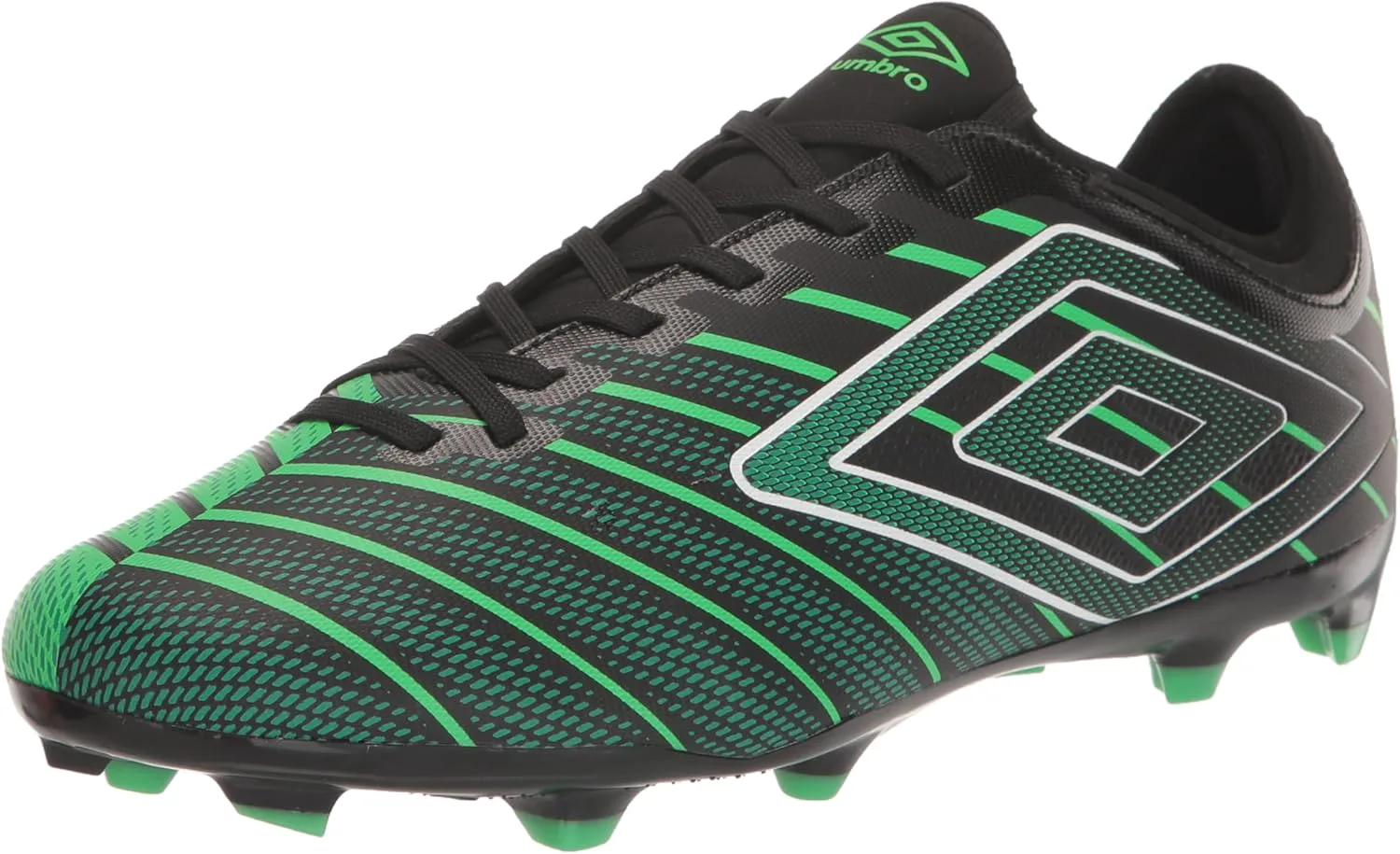 Футбольные бутсы Umbro Men's Velocita Elixir Club Fg, черный/зеленый/белый