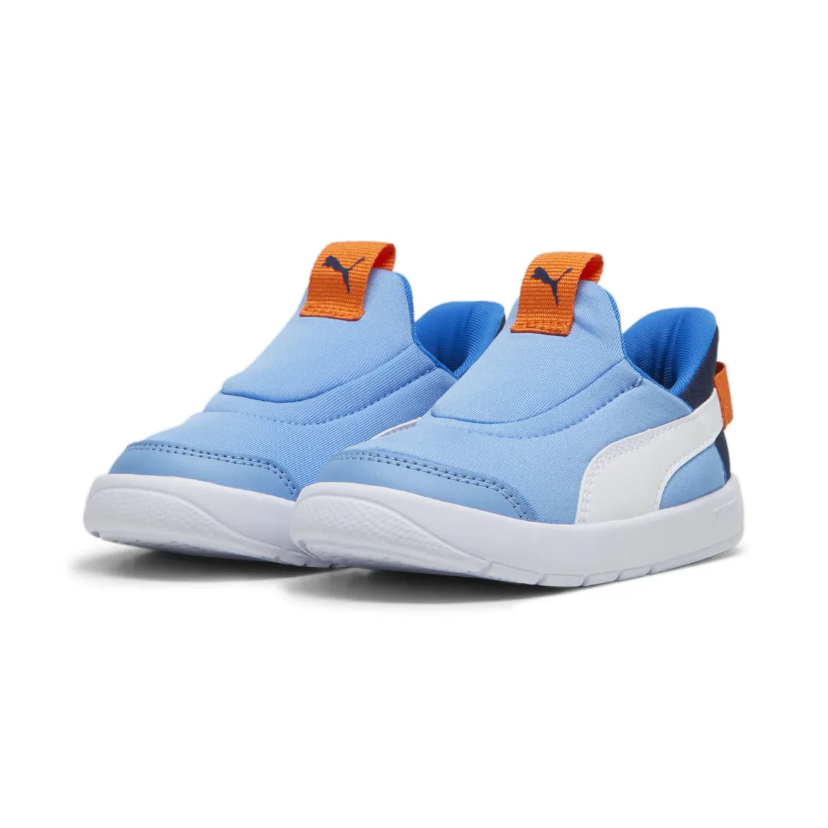 

Кроссовки PUMA "COURTFLEX V3 SLIPTECH INF", для малышей, цвет Team Light Blue- Puma White-Club Navy