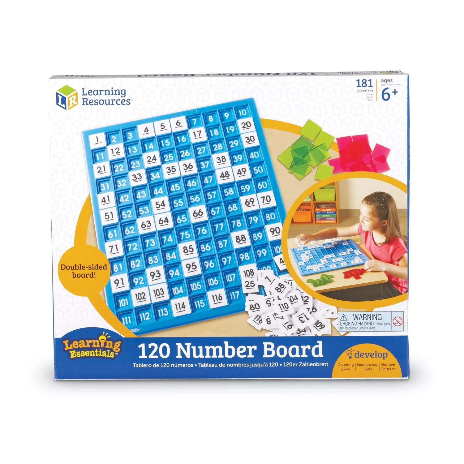 

Учебные ресурсы 120-цифровая доска Learning Resources