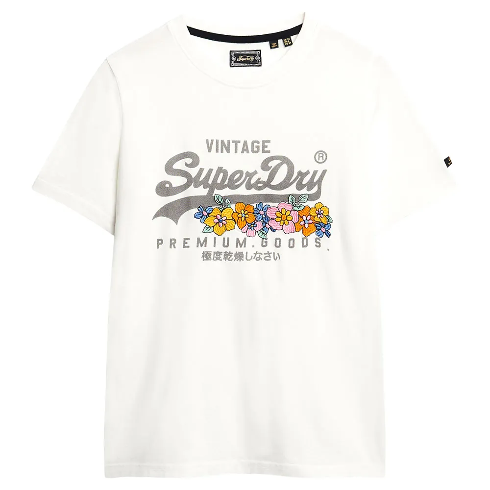 

Футболка Superdry Vintage Vl Prem G Floral, белый
