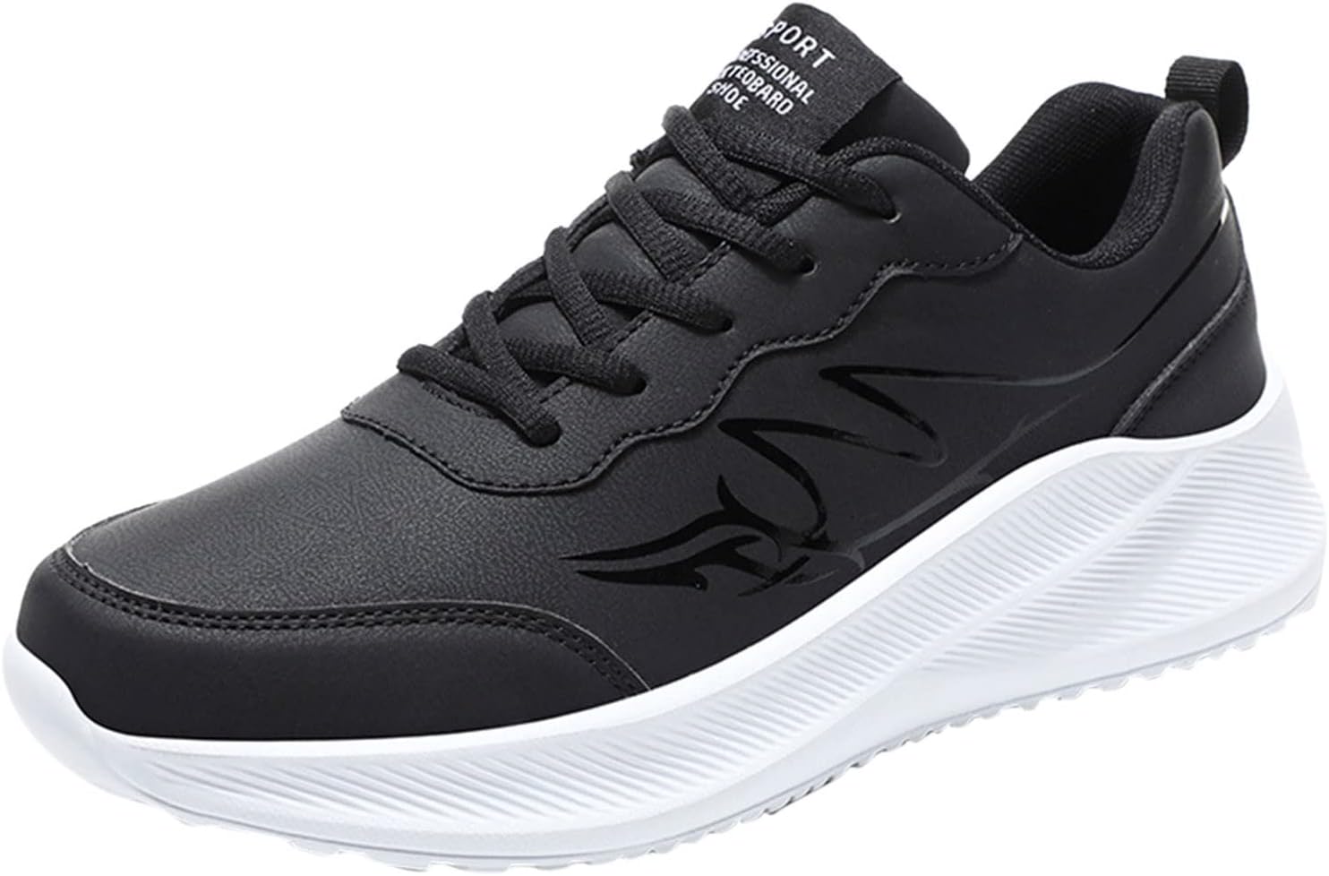 

Модные осенние мужские спортивные кроссовки с плоской толстой подошвой, нескользящие, с шнуровкой, удобные мужские кроссовки Energy After Generic, белый