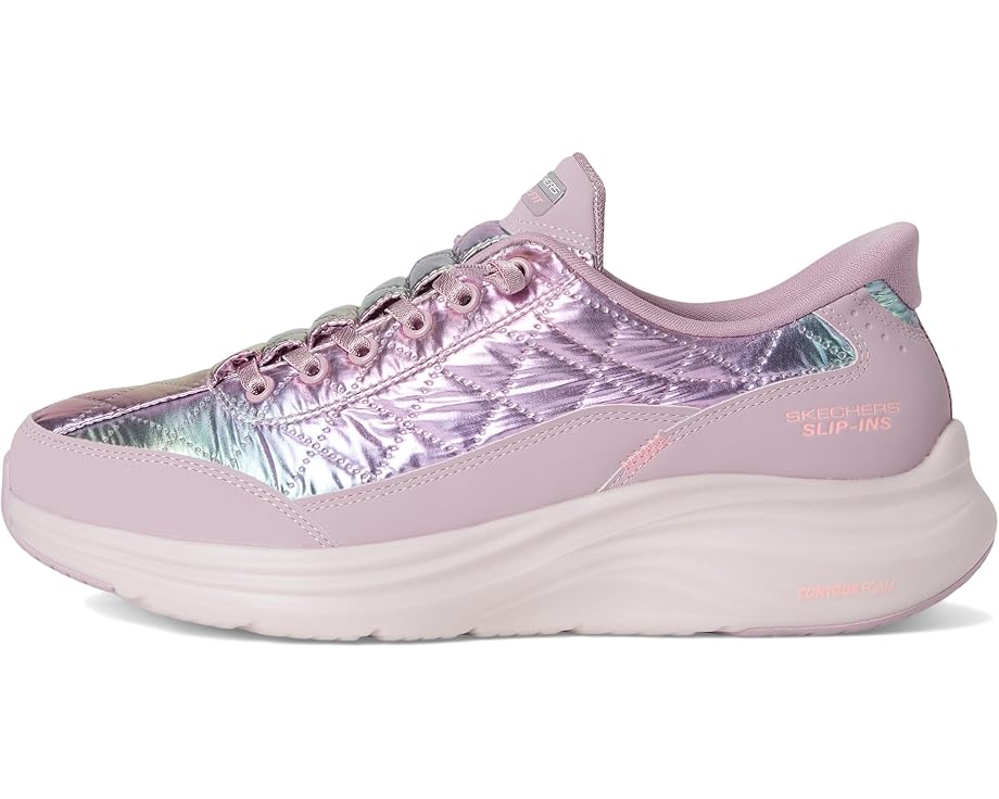 Кроссовки SKECHERS Contour Foam - Cozy Fit Shining Pearl Hands Free Slip-Ins, цвет Lavender Multi — фото 4