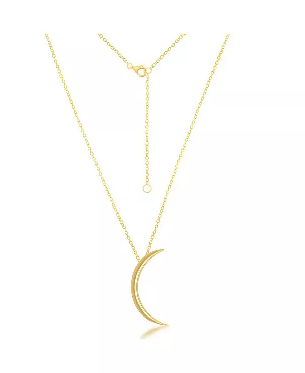 

Тонкое колье из стерлингового серебра в форме полумесяца Simona, gold