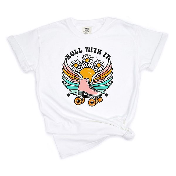 

Футболка Roll with it wings garment dyed Simply Sage Market, White