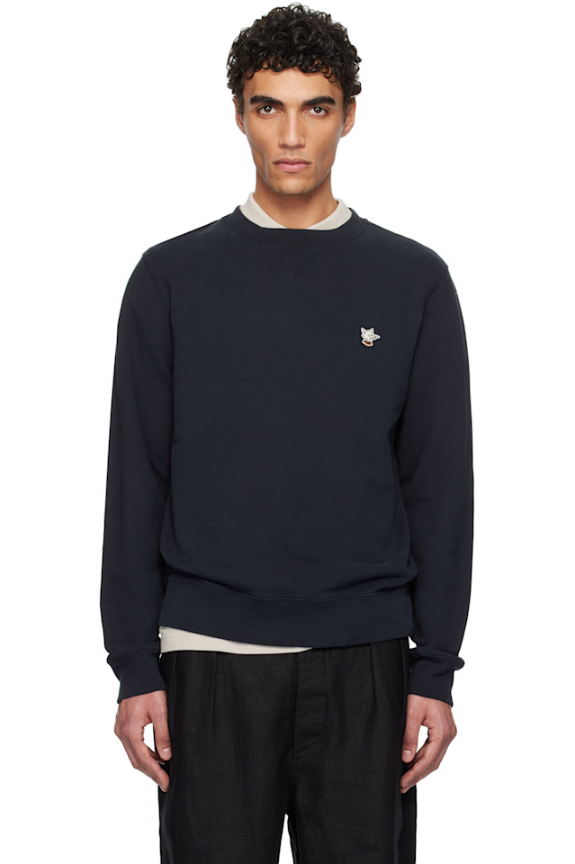 

Свитшот Barista Fox с нашивкой Maison Kitsuné, черный