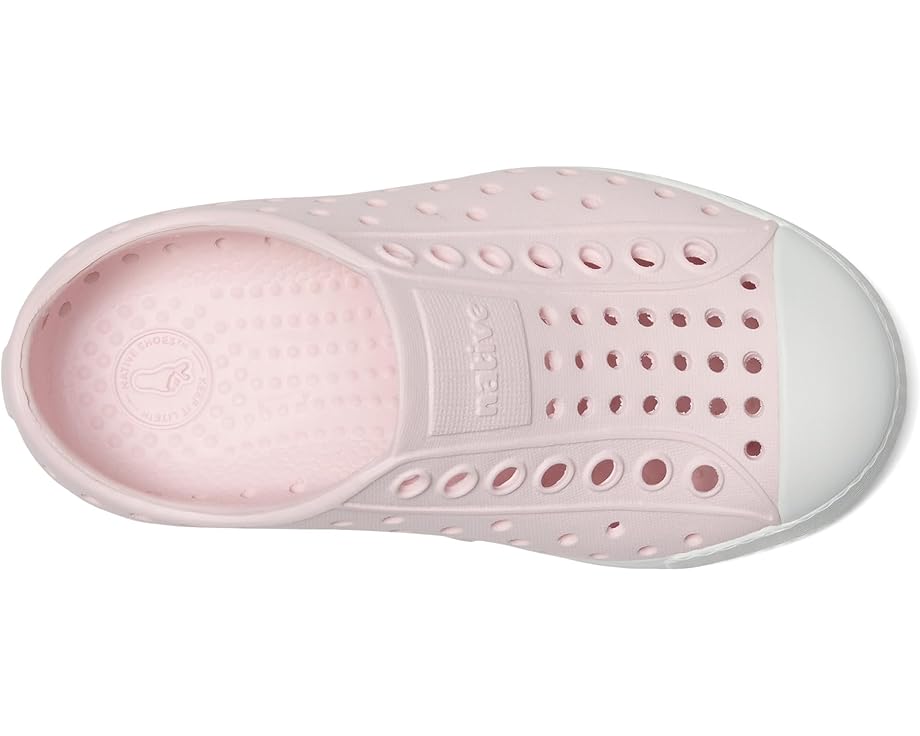 Детские кроссовки Native Shoes Jefferson (Toddler/Little Kid) Native Shoes Kids, Milk Pink/Shell White — фото 2