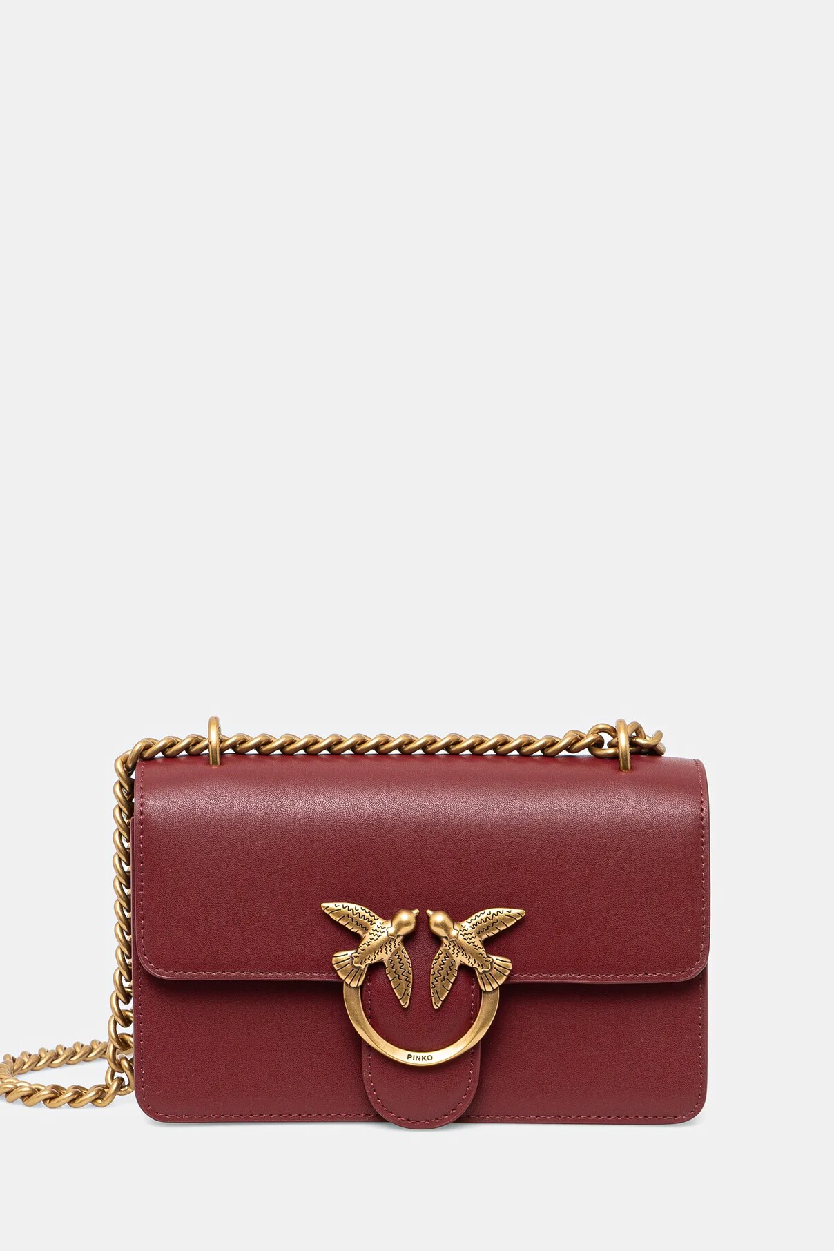 

Сумочка из кожи Pinko, бордовый