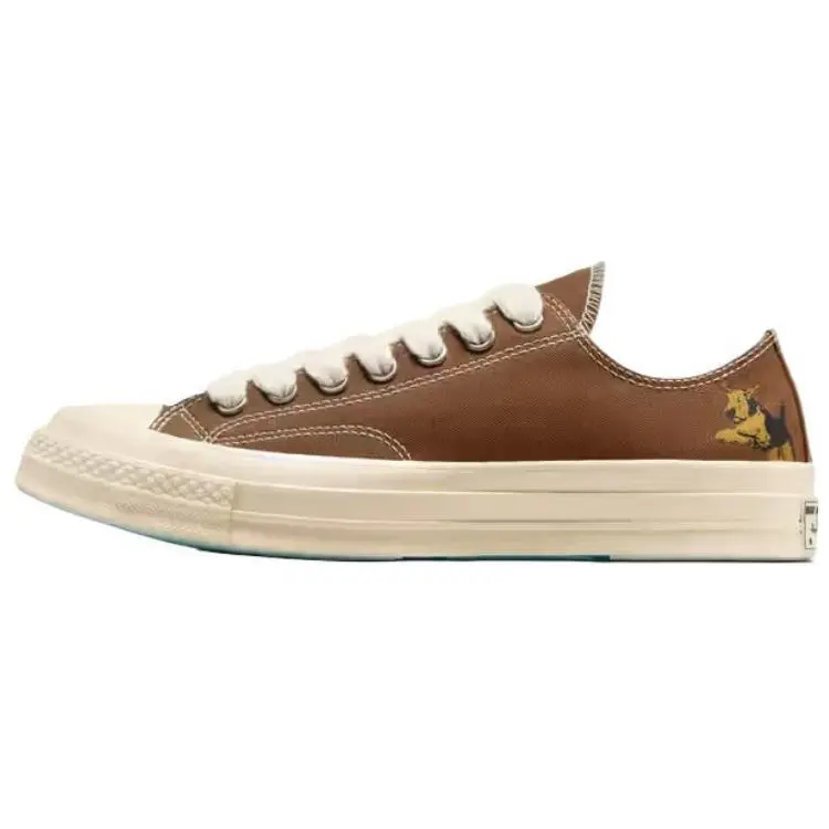 Скейтбордические кеды Chuck 70, унисекс, низкие, коричневый Converse