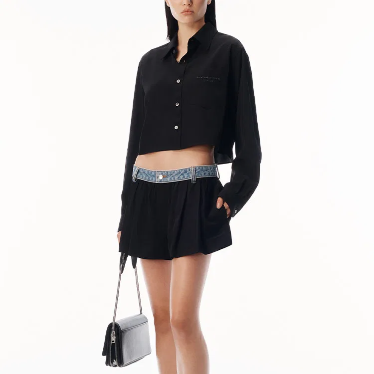 Рубашка Alexander Wang женская черная — фото 3
