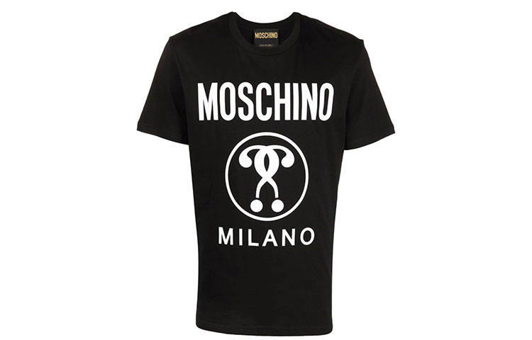 

Футболка мужская черная MOSCHINO FW22