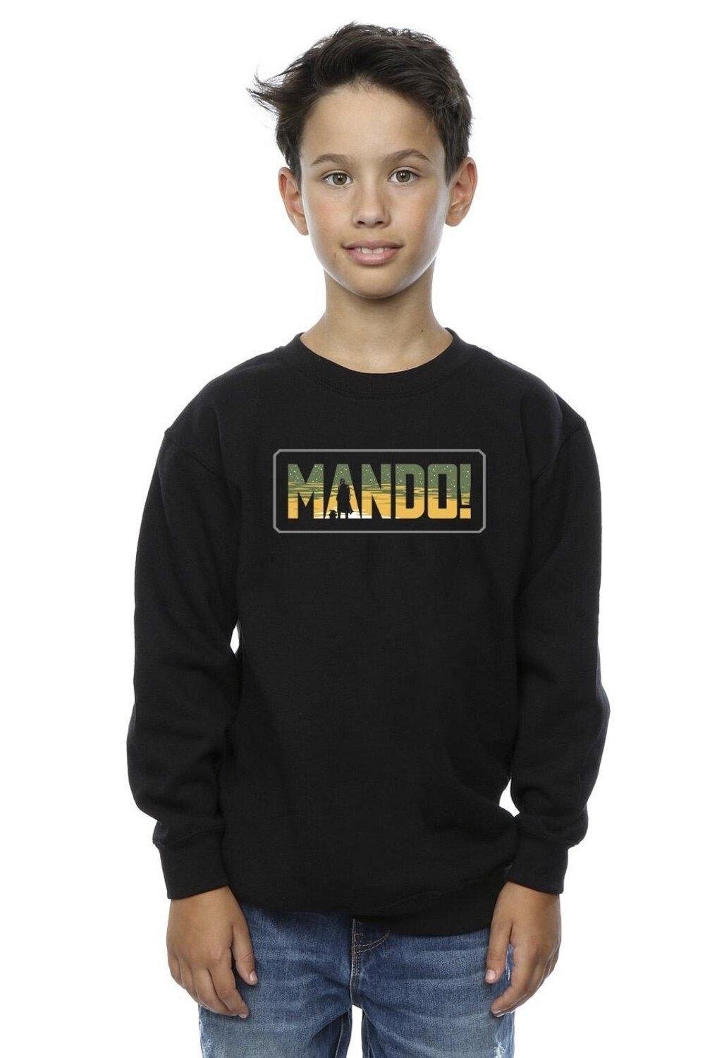 

Толстовка The Mandalorian Mando с вырезом Star Wars, черный
