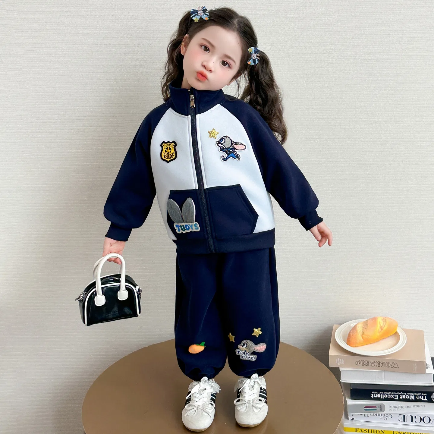 Детская спортивная одежда Casual с воротником-стойкой Disney, Blue — фото 4