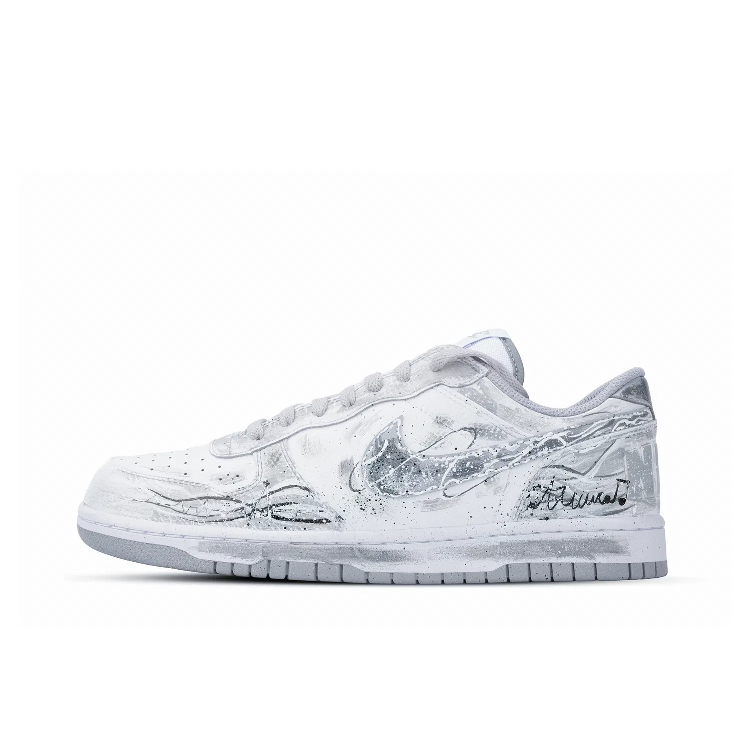 Кеды Nike Big Low White Gray