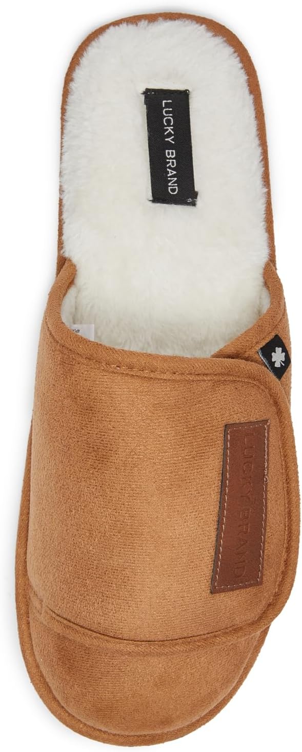 

Мужские домашние тапочки Lucky Brand из микровельвета с мягкой подкладкой, Tan Flap