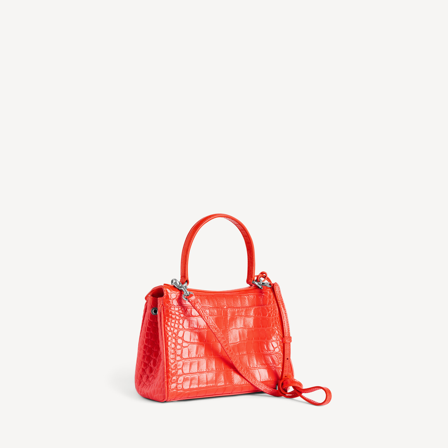 Женская мини-сумка rodeo с кристаллами в ярко-оранжевом цвете BALENCIAGA, ярко-оранжевый — фото 3