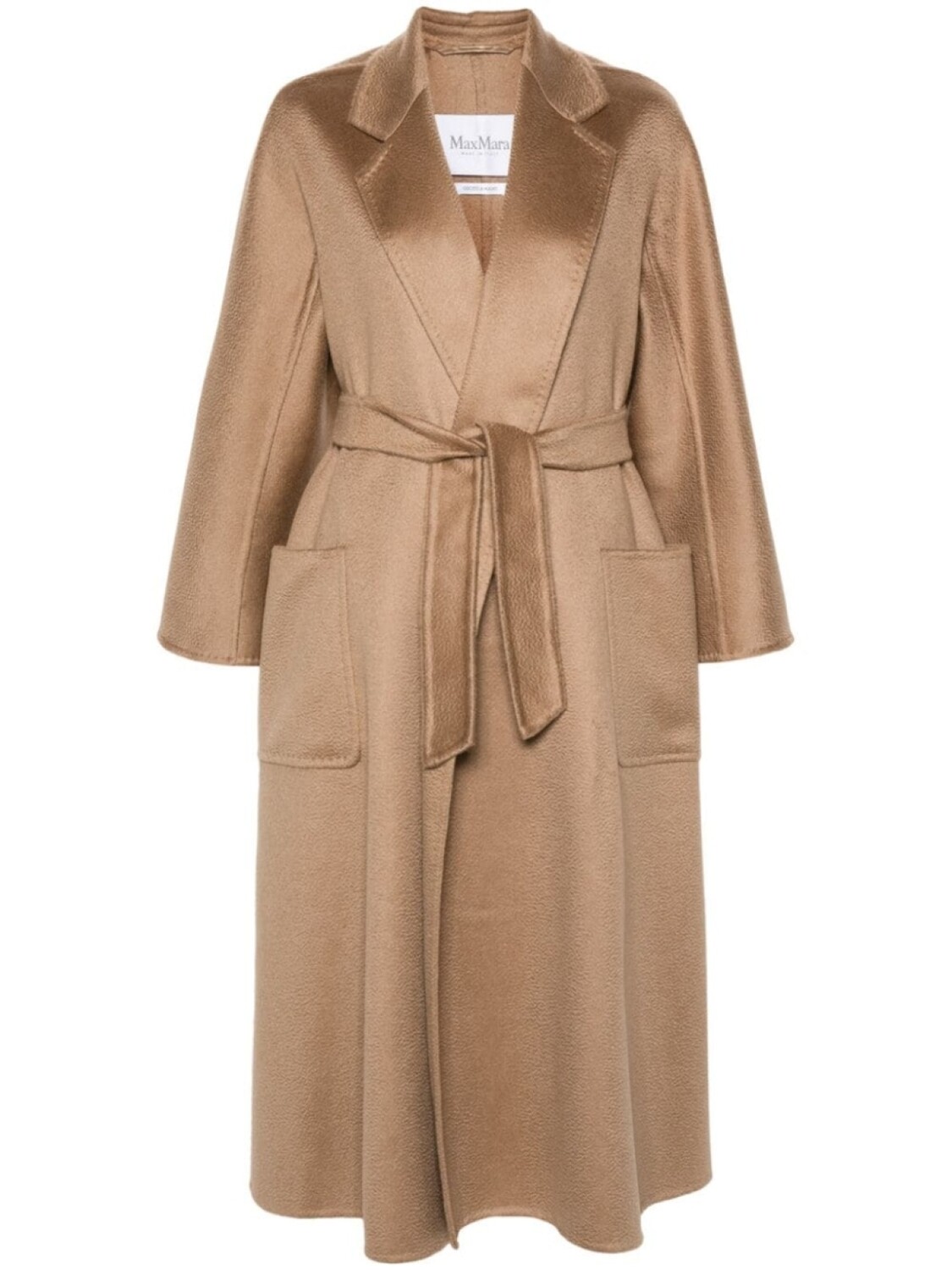 

Max Mara пальто с заостренными лацканами и поясом, нейтральный цвет