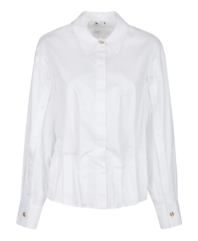 

Стильная рубашка с длинными рукавами Elisabetta Franchi, белый