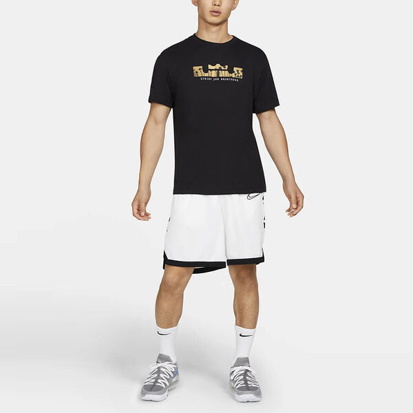 Футболка men's dri-fit lebron casual sports basketball short sleeve t-shirt Nike, черный — фото 3