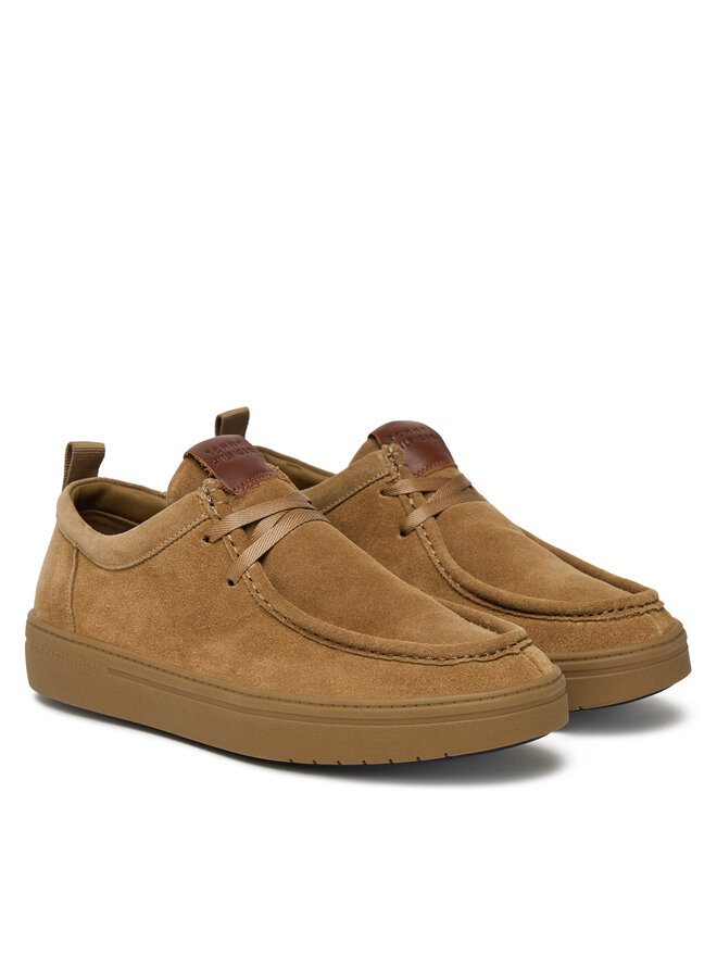 Полуботинки Modern Light Suede Moc Toe Shoe FM0FM05501 Tommy Hilfiger, коричневый — фото 2
