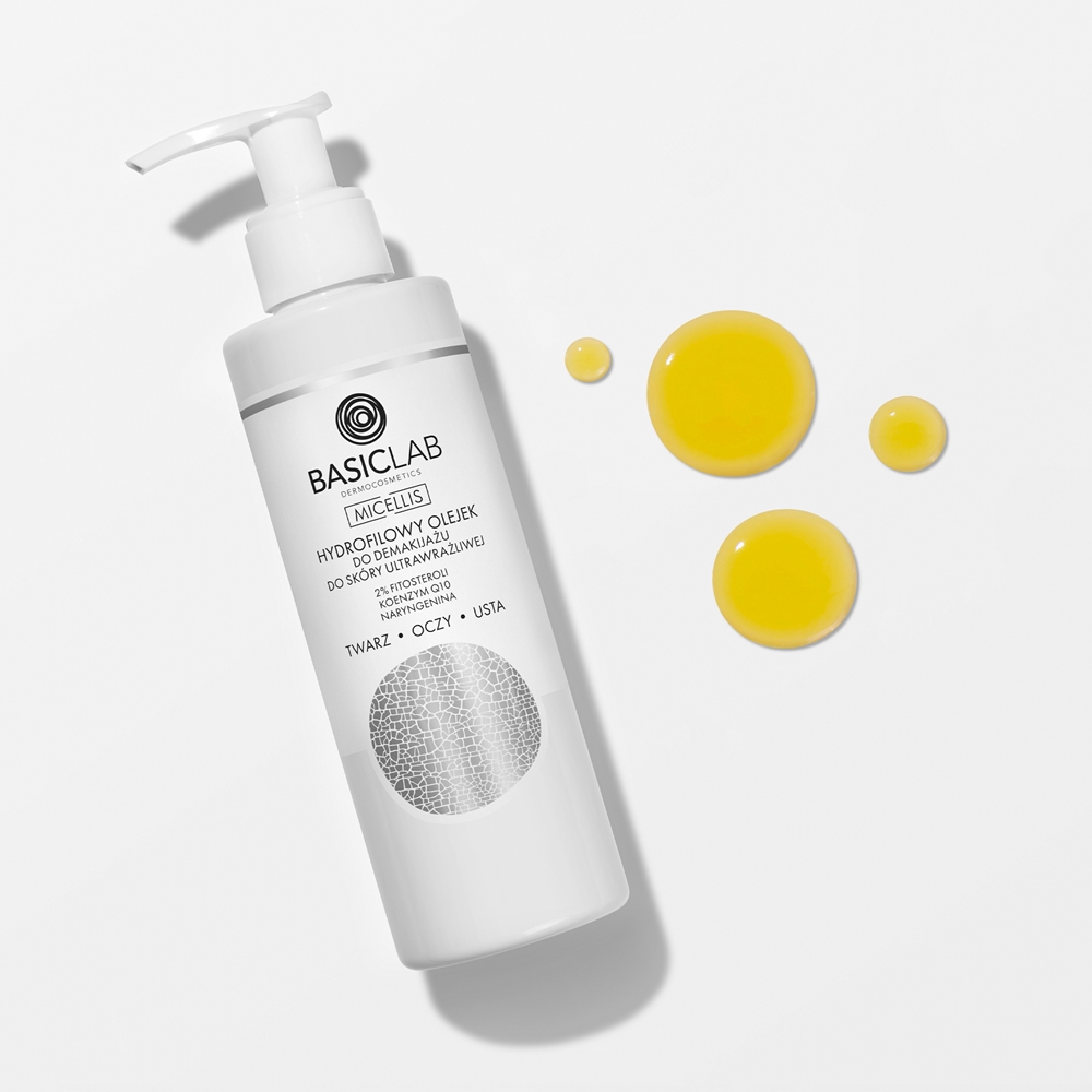 Мицеллярная вода Basiclab — Мицеллярное масло для снятия макияжа Dermocosmetics для очень чувствительной кожи, 200 мл — фото 2