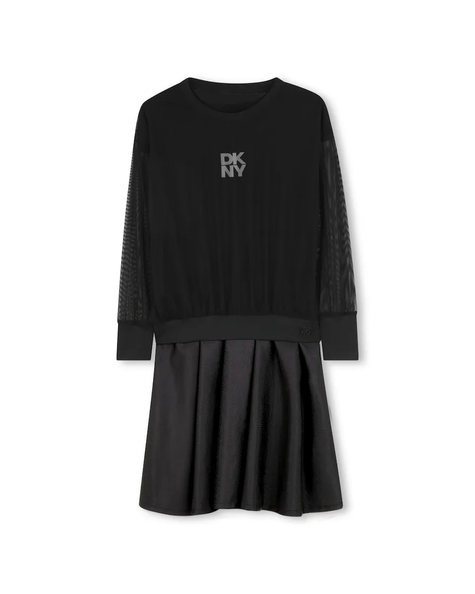 

Детское платье с длинным рукавом DKNY, черный