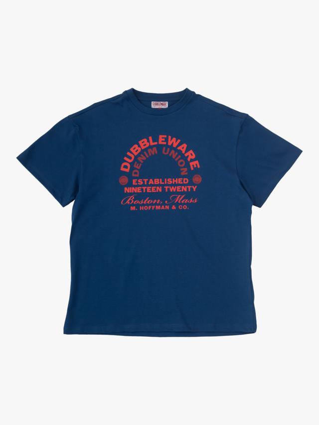 

Хлопковая футболка Regular Fit с принтом Union и джинсовым дизайном Dubbleware, Navy