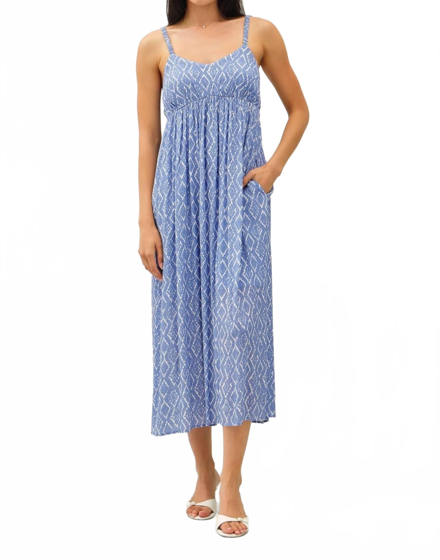 

Платье-миди Alyssa в голубом цвете Be cool