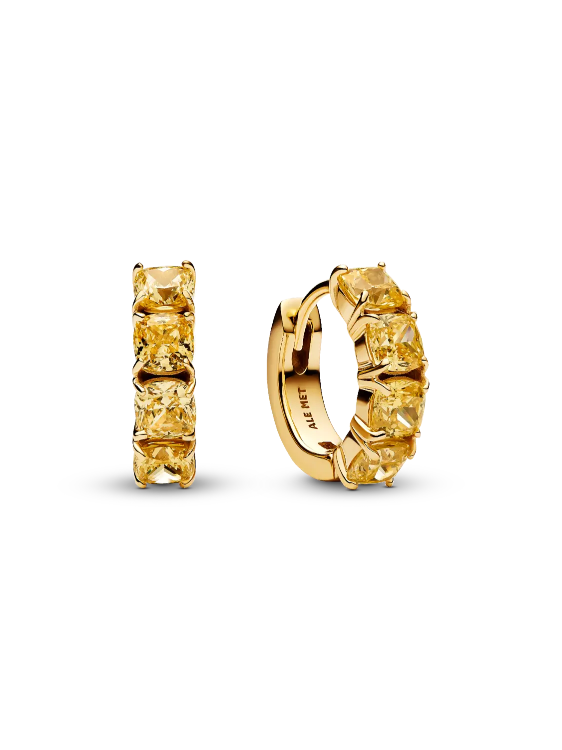 

Желтые серьги-кольца Pandora, 14-каратное золотое покрытие