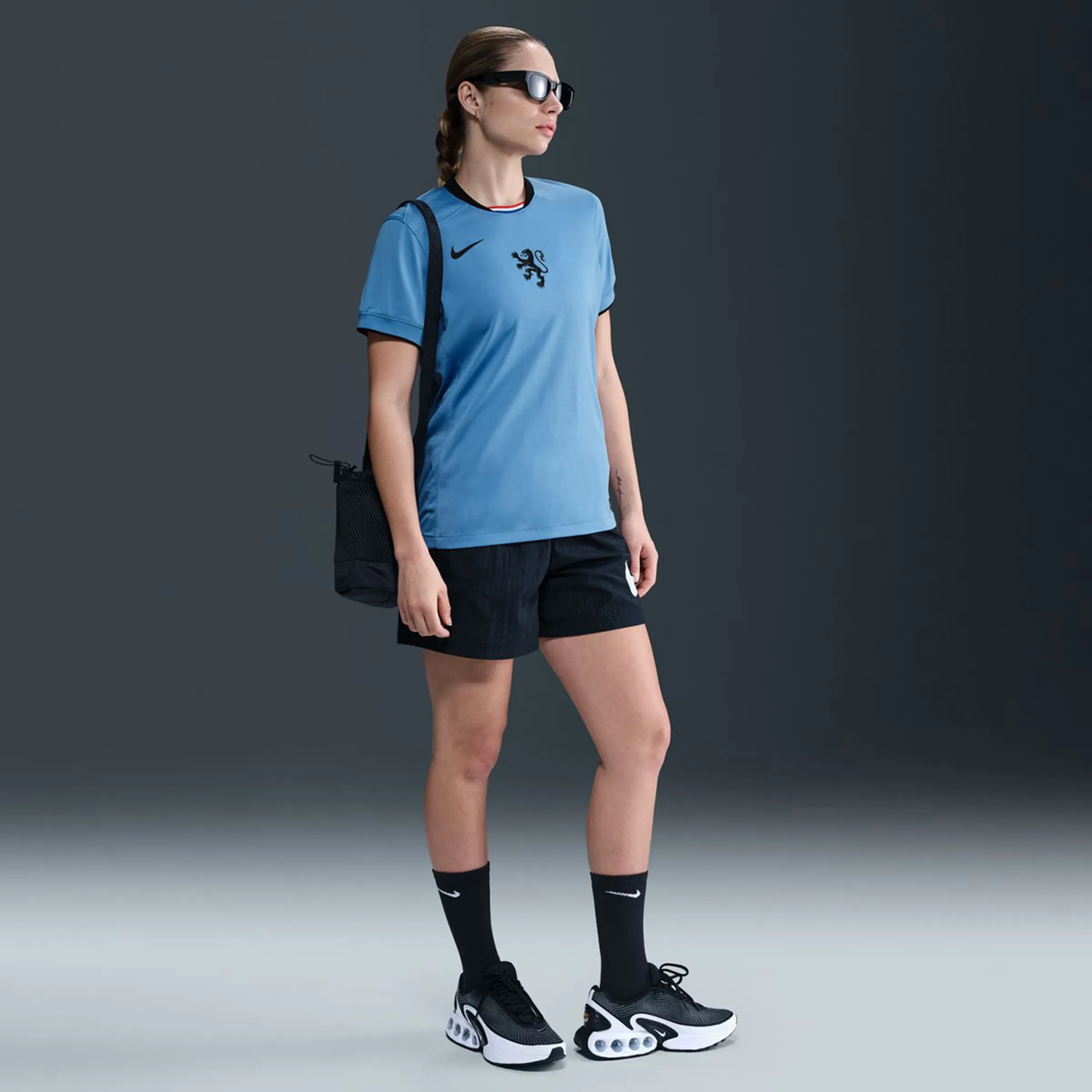 

Футболка женская гостевая Нидерланды 2025 Stadium Nike, синий