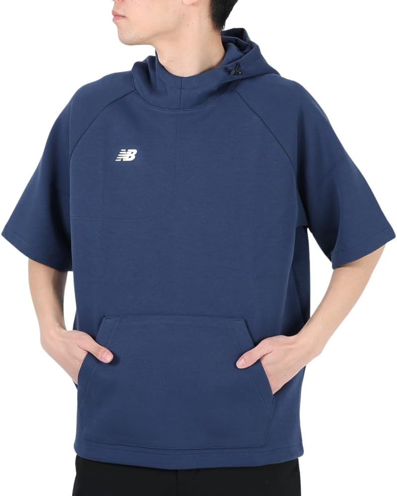 

Толстовка New Balance BP Fleece с коротким рукавом (MT41708) для мужчин и женщин, идеально подходит для бейсбола и тренировок, темно-синий