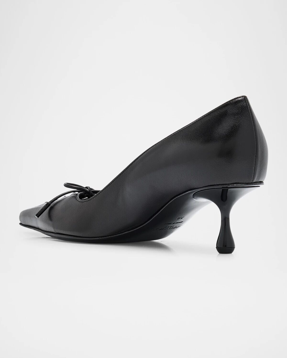 Туфли-лодочки Scarlett с кожаным корсетом в стиле котенка Jimmy Choo, черный — фото 4