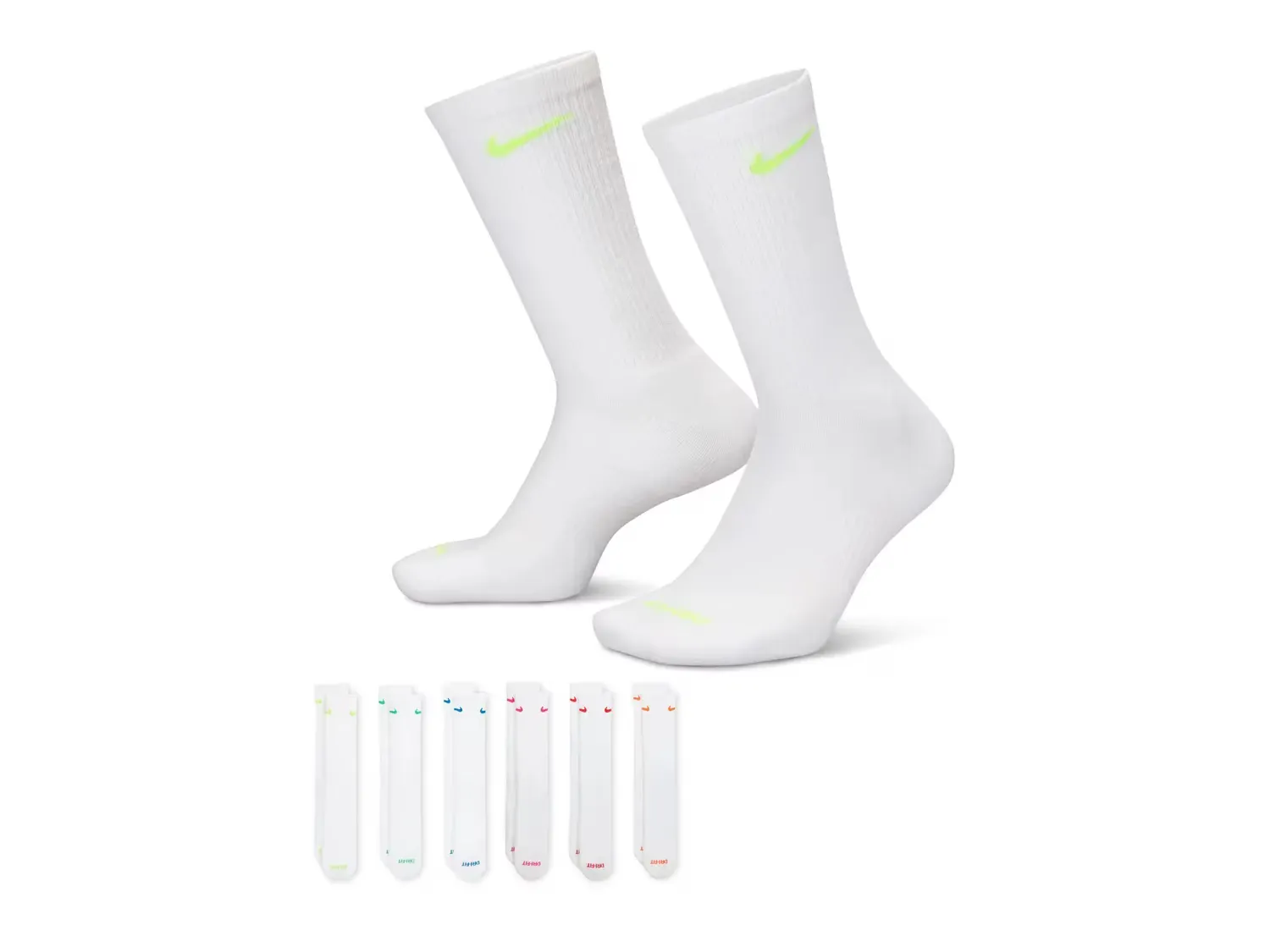

Носки Everyday Plus с мягкой стопой - упаковка из 6 штук Nike, Multicolor