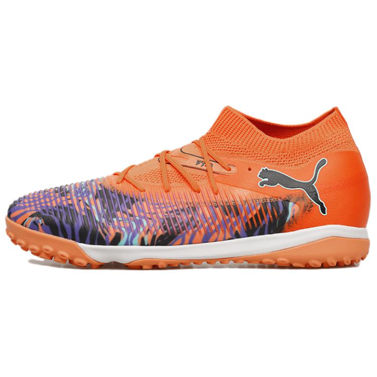 

PUMA Футбольные бутсы FUTURE 8 TT Rubber Broken Studs для искусственного грунта с износостойким покрытием, мужские, оранжево-черные