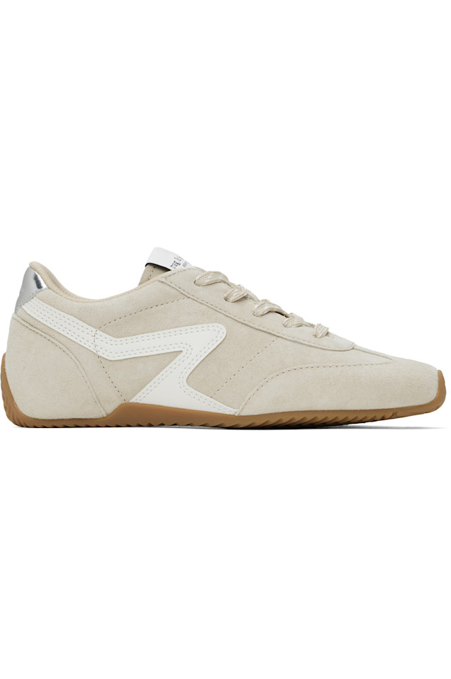Замшевые ультратонкие ретро кроссовки Runner Rag & Bone, цвет macadamia suede