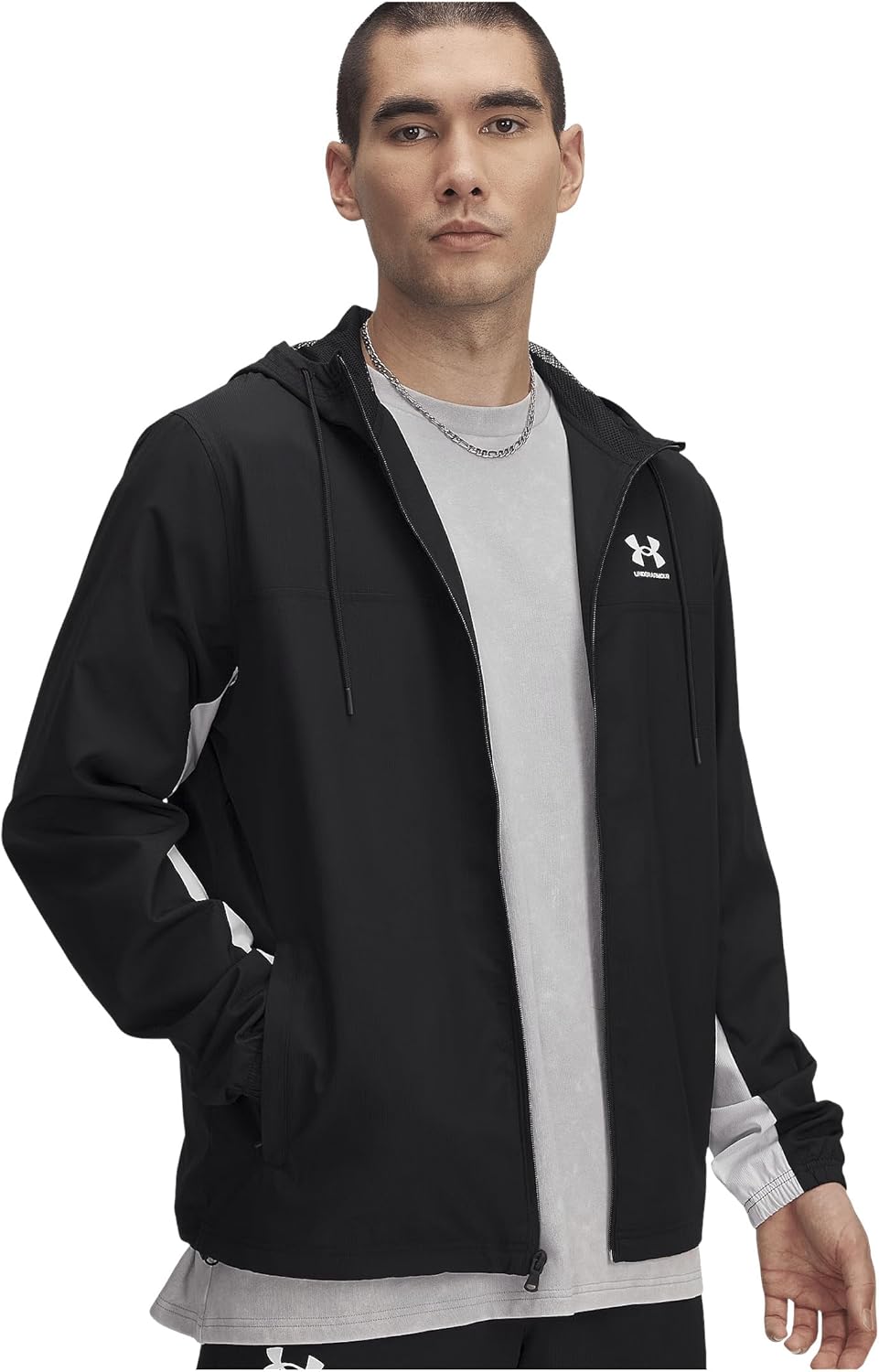 

Ветровка Rival Woven от Under Armour для мужчин, (001) Black/Black/White