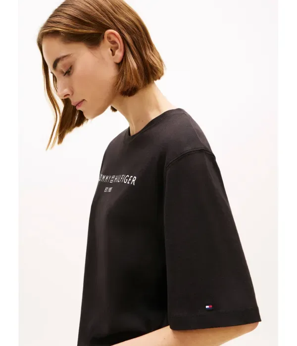 Футболка loose fit Tommy Hilfiger, черный — фото 4