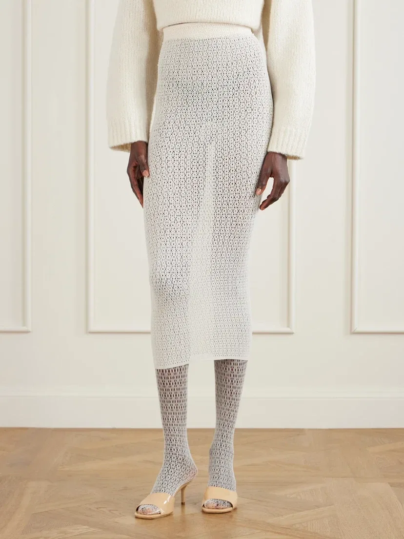 Миди-юбка Wolford Daisy из стрейча ECONYL, бежевый — фото 3