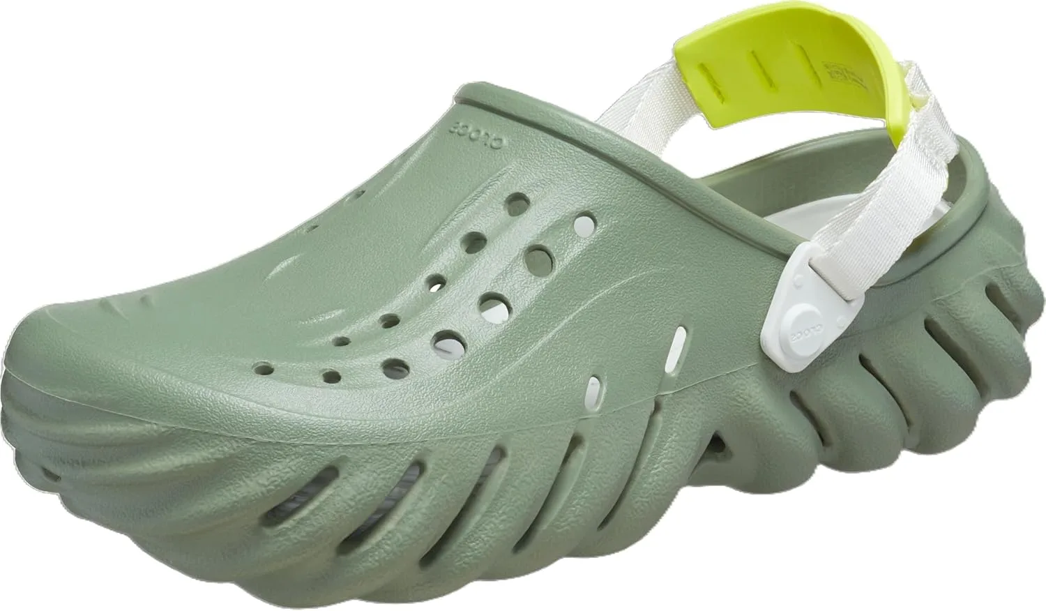 Сабо Crocs Unisex Echo Clogs Wooden Shoes, зеленый
