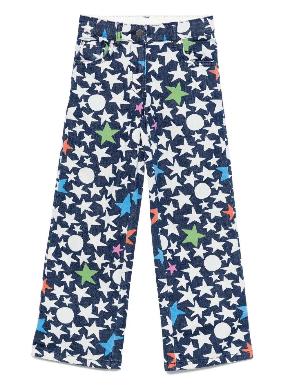 

Брюки с карманами и принтом Stella McCartney Kids, синий