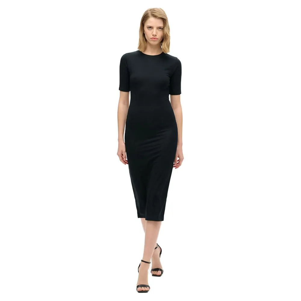 

Платье Superdry W8011766A short sleeve midi, черный