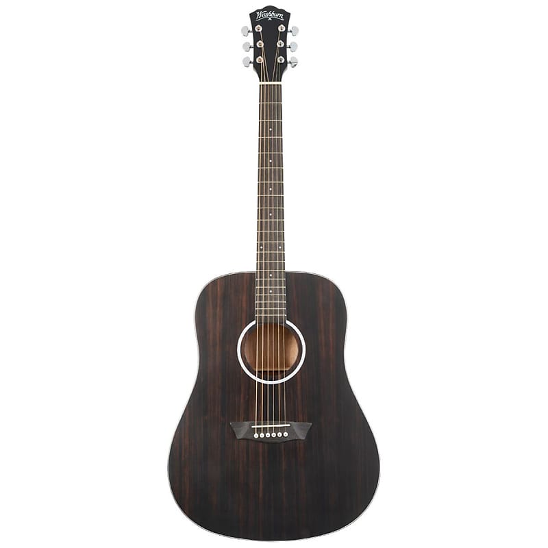 

Акустическая гитара Washburn Deep Forest Ebony D Acoustic Guitar, Striped Ebony