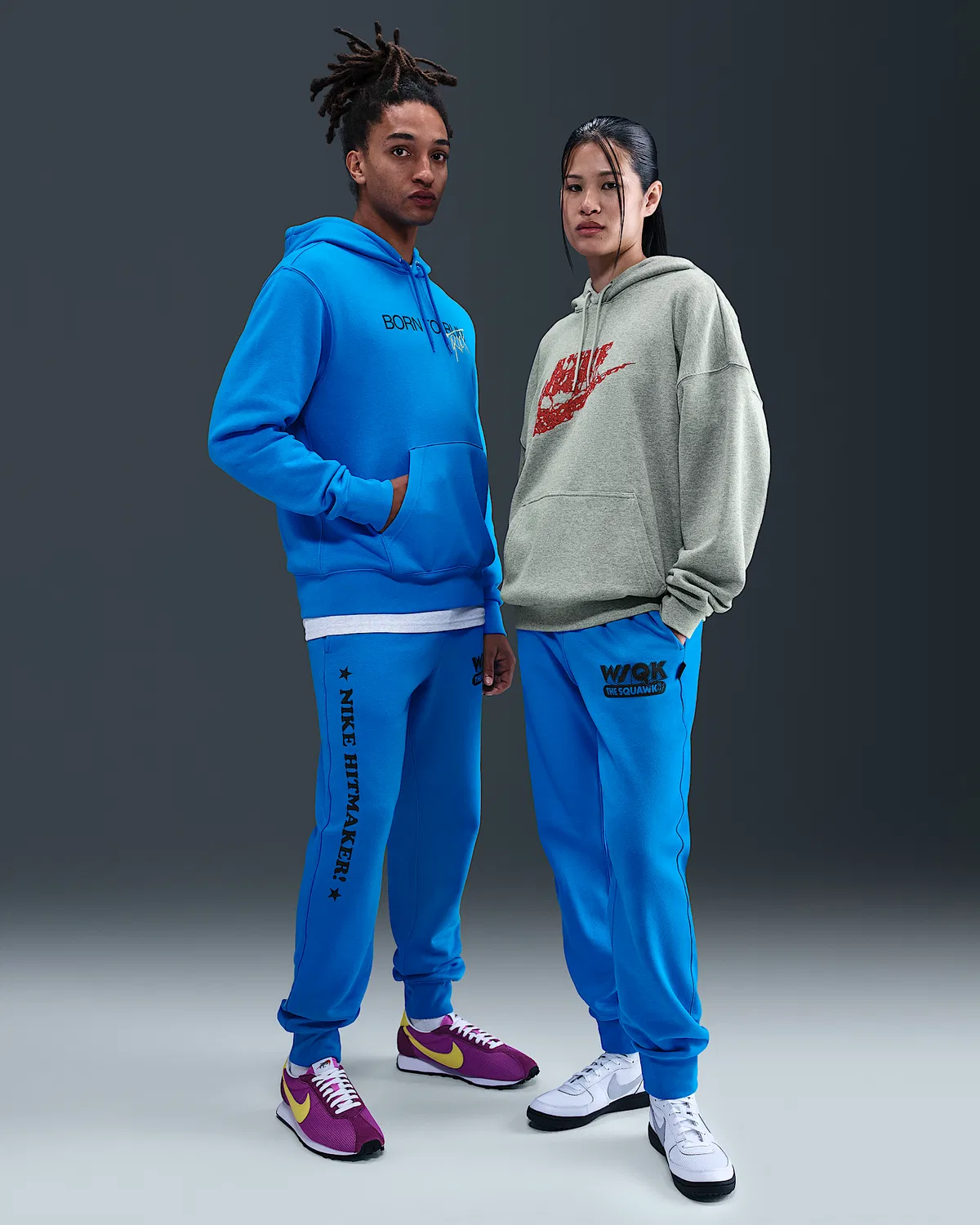 Мужские флисовые штаны Nike x Stranger Things, Light Photo Blue/Light Photo Blue