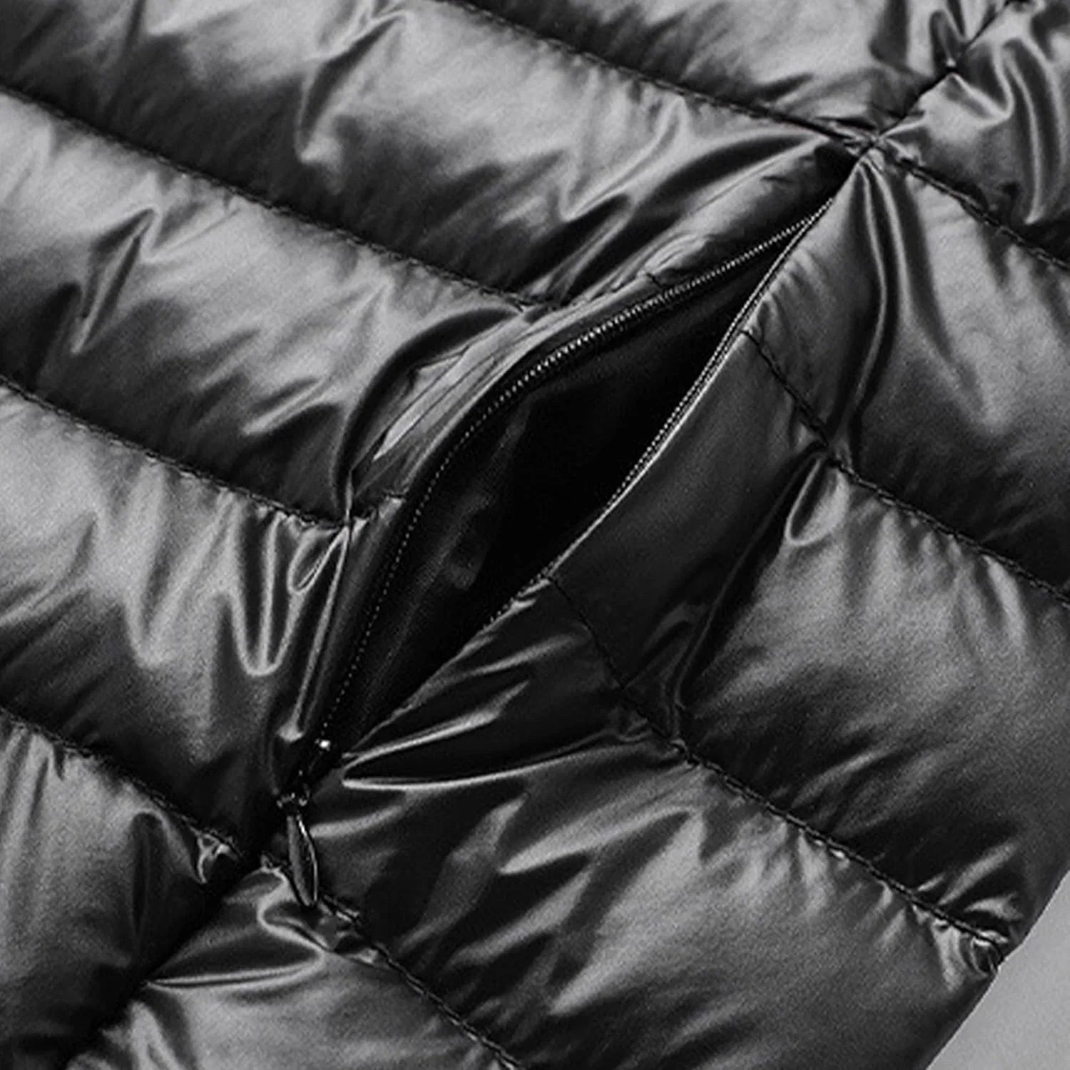 Мужская легкая короткая стеганая куртка с капюшоном, облегающего кроя, для зимы и осени, повседневная куртка, утепленная парка — фото 2