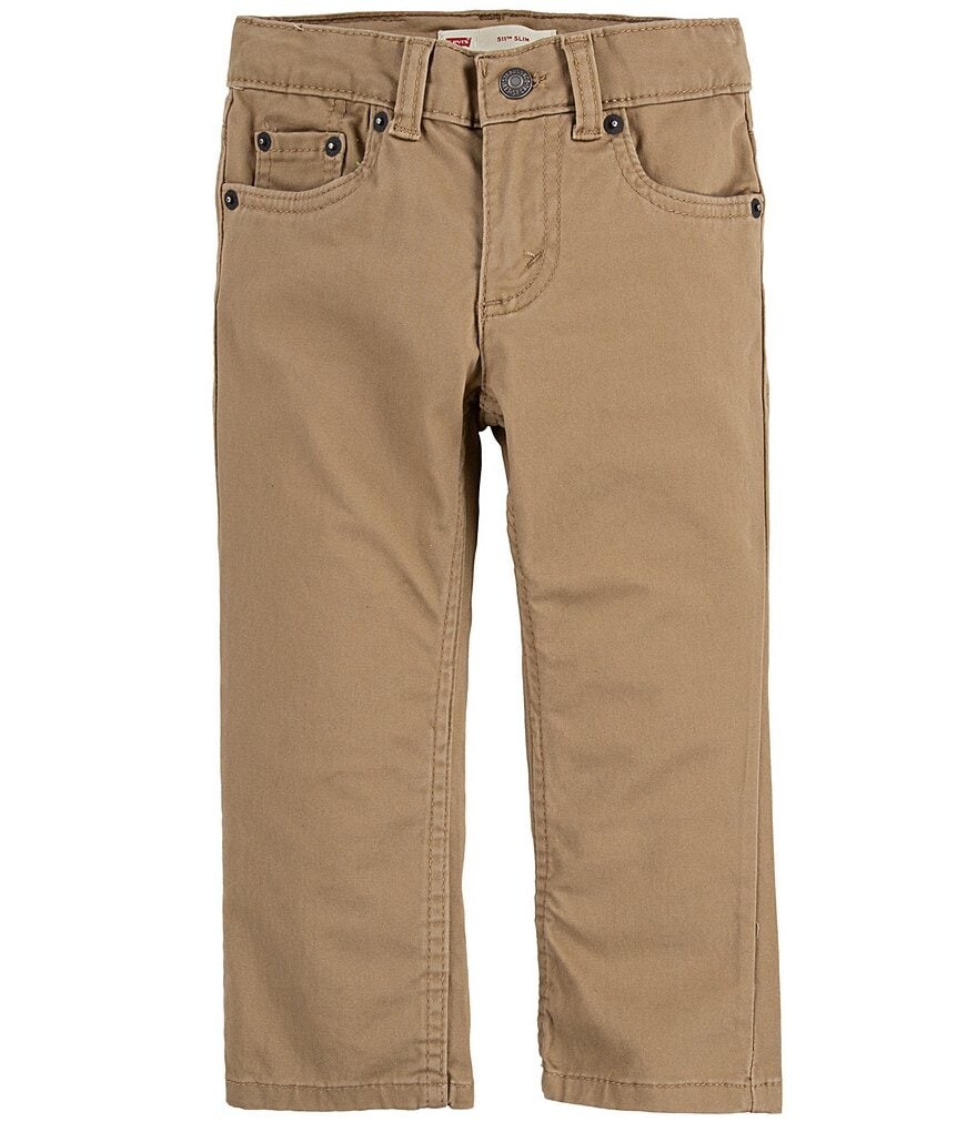 

Замшевые брюки узкого кроя Levi's Little Boys 2T-7X 511, бежевый