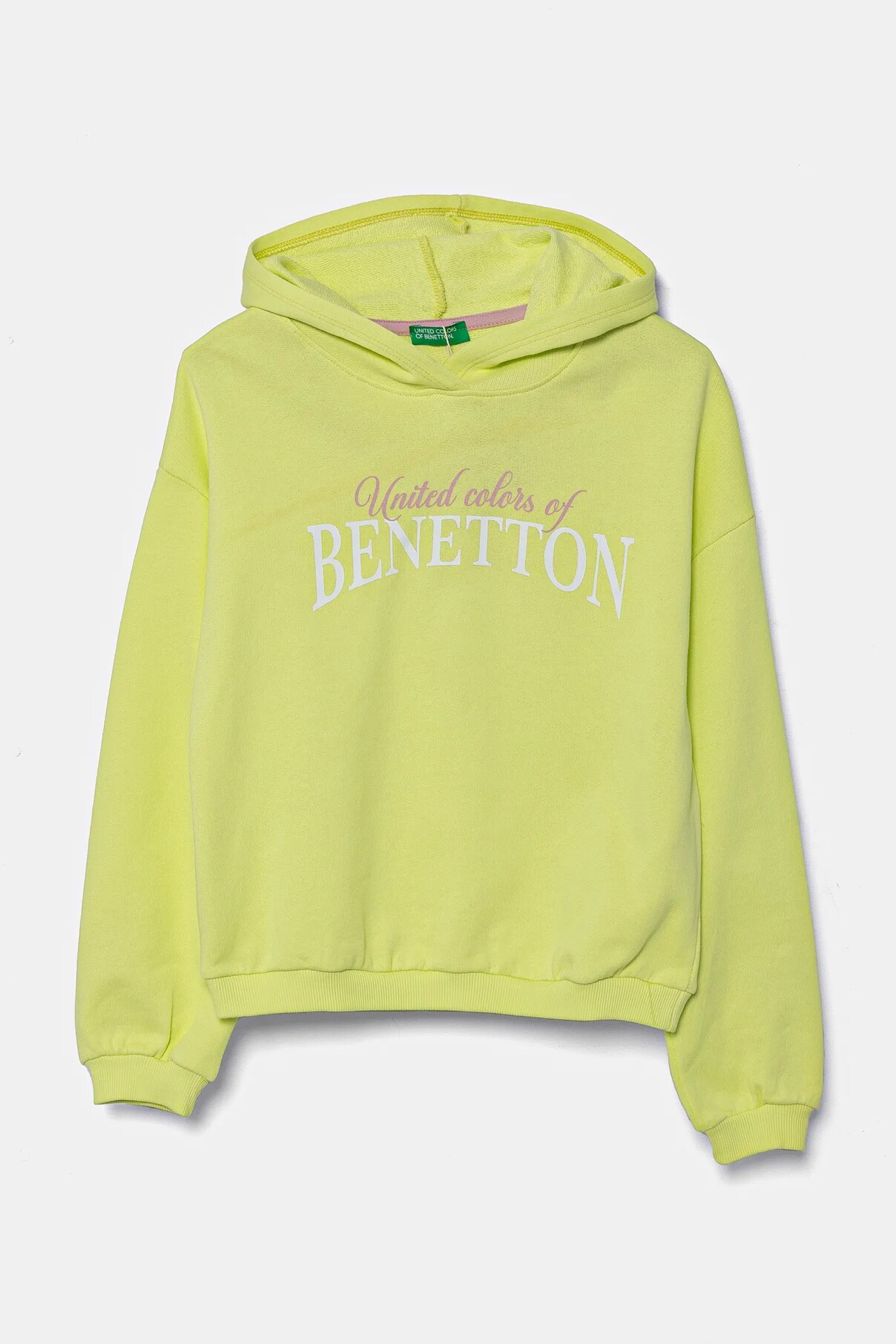 

Детская хлопковая толстовка United Colors Of Benetton, зеленый