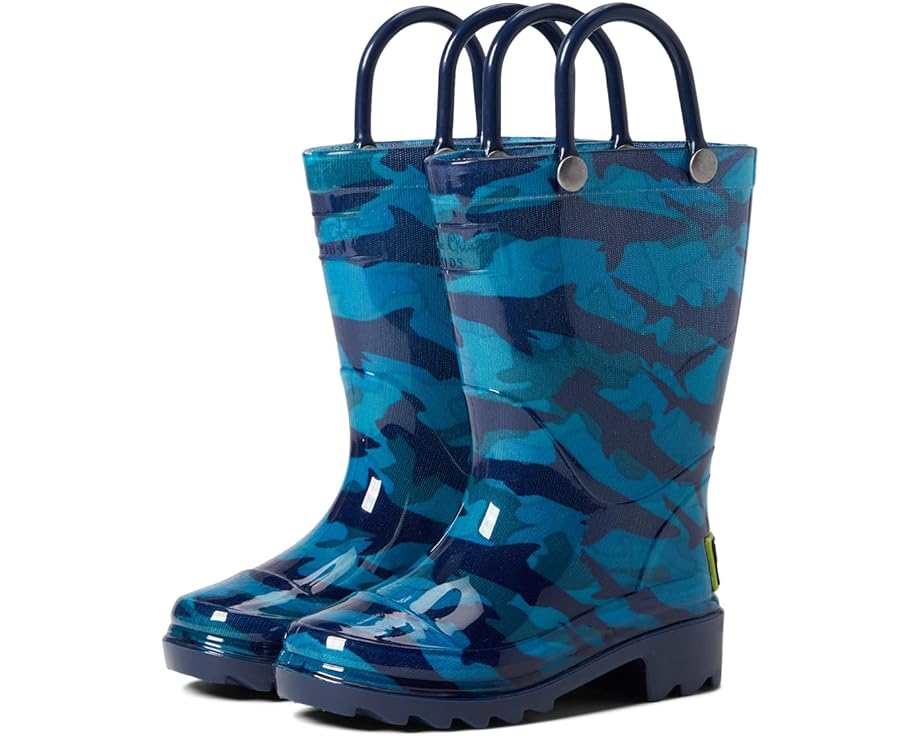 

Ботинки Western Chief Camo Shark PVC Rain Boot, синий